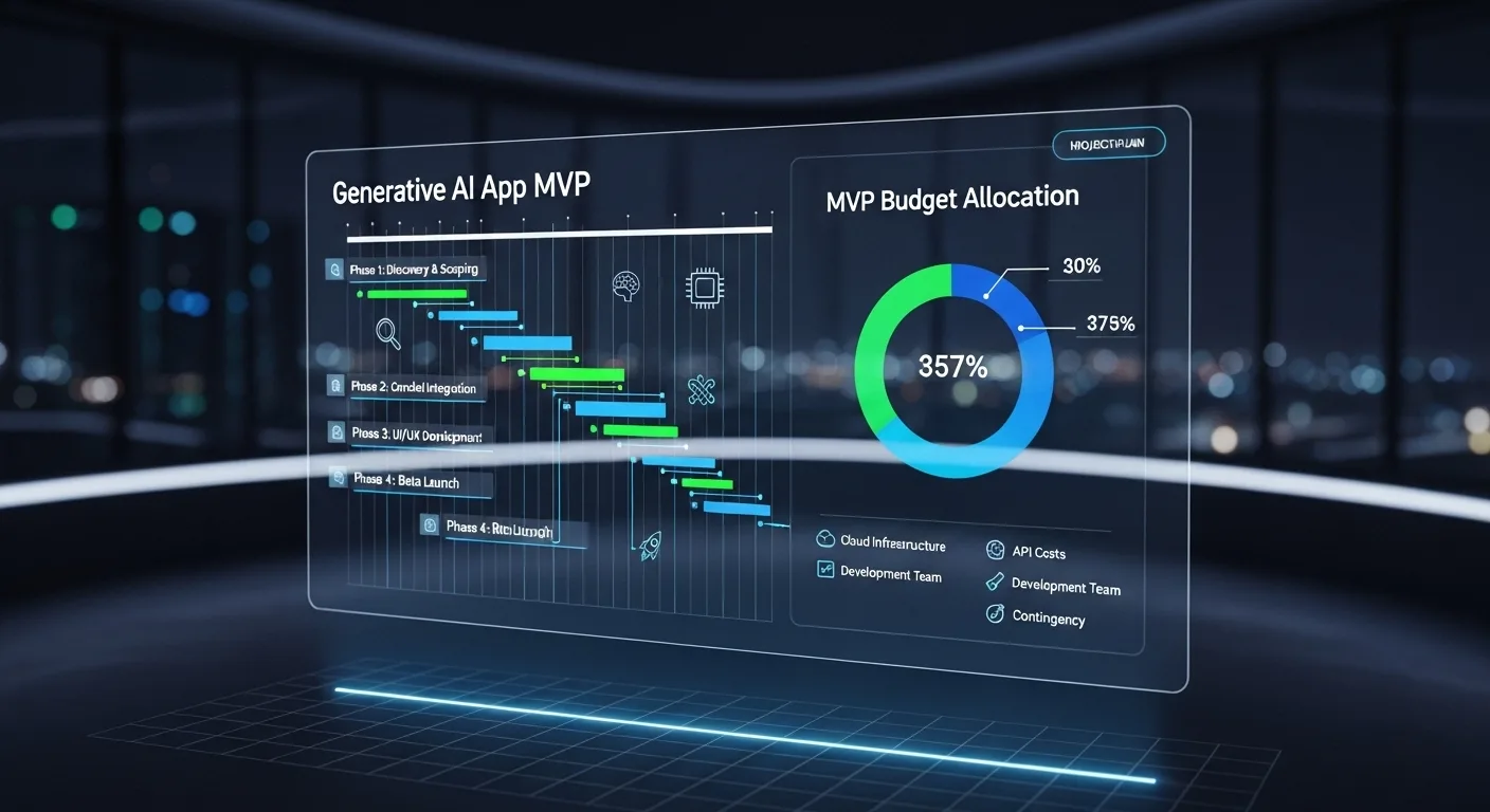 6개월·5,000만 원으로 생성형 AI 앱 MVP 만들기—현실적인 예산·일정표
