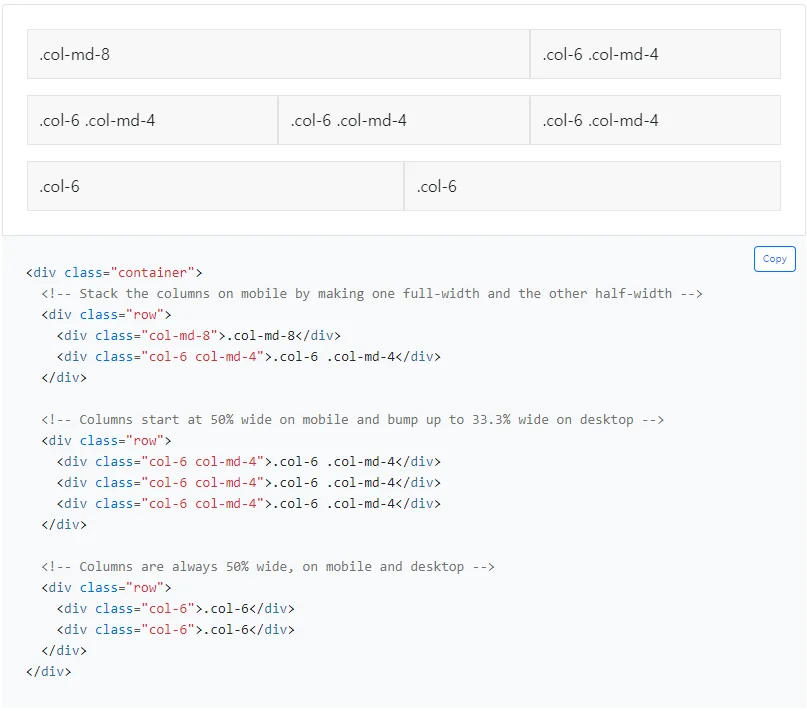 반응형웹 그리드